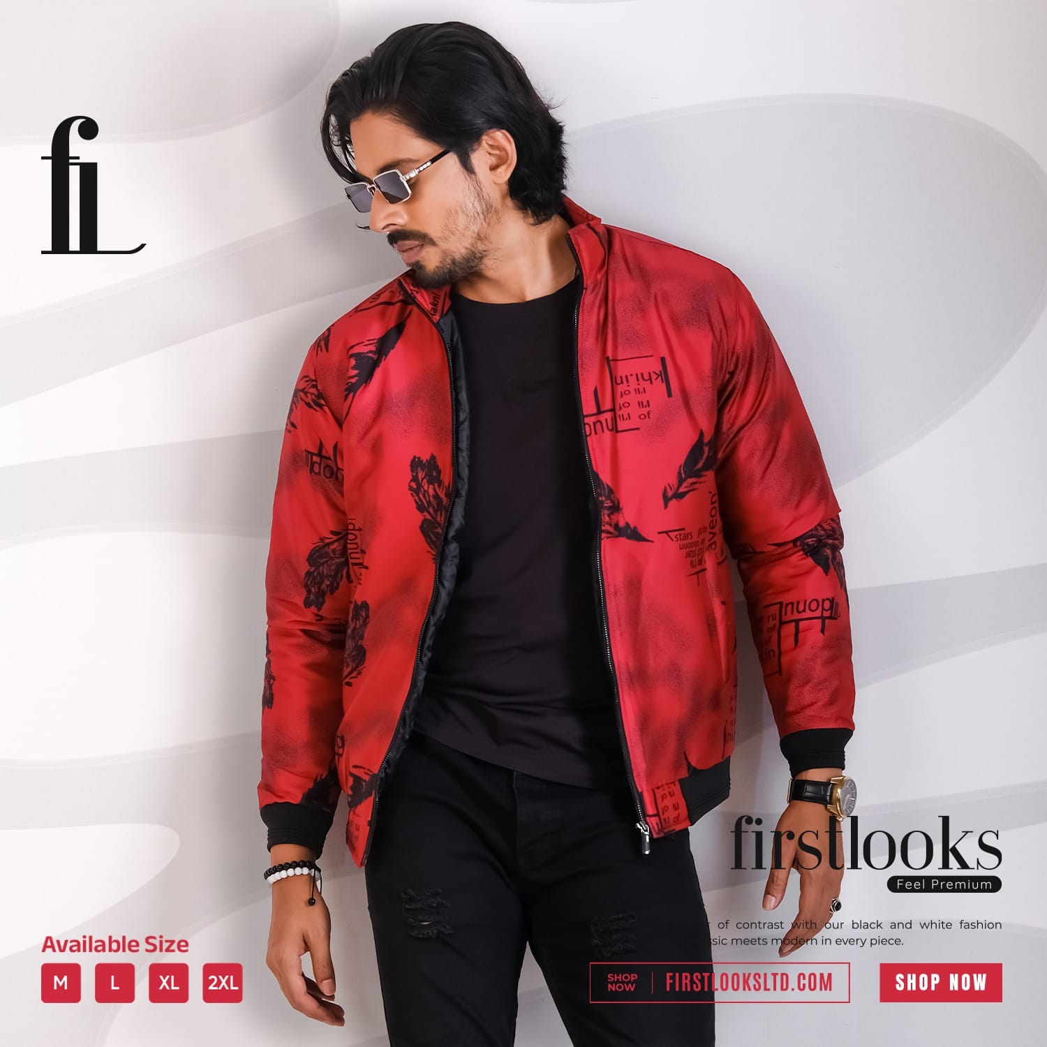 Code: S-404 (Marron)| Premium Pedding Jacket for Men's - Image 3