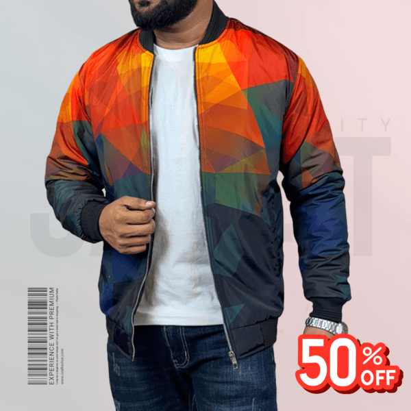 Code: S-403 (Diamond Orange) |  Premium Padding Jacket for Men's