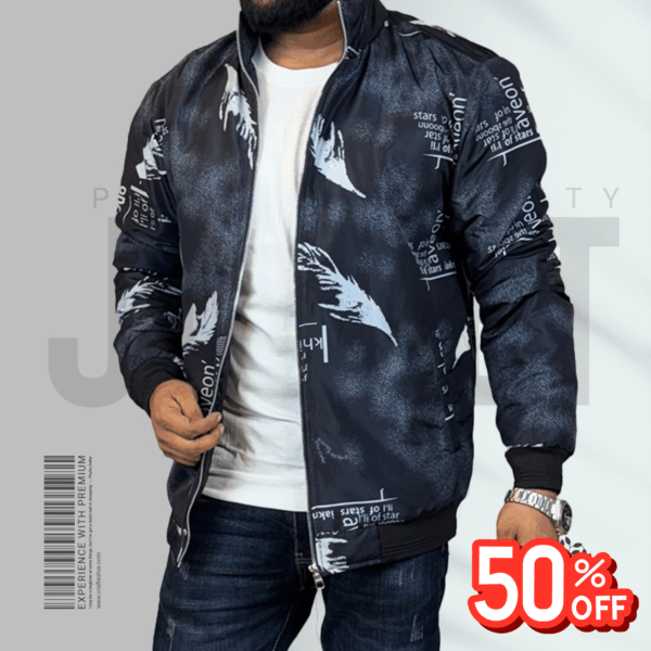 Code: S-404 (BLACK)|  Premium Pedding Jacket for Men's