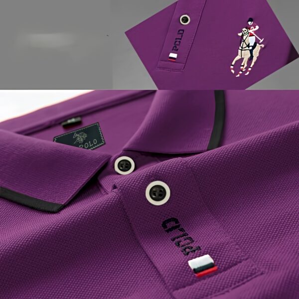 Code: 751 Premium Cotton Polo Shirt For Men - Image 3