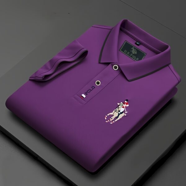 Code: 751 Premium Cotton Polo Shirt For Men - Image 2