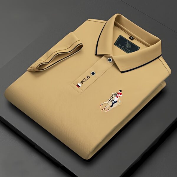 Code: 753 Premium Cotton Polo Shirt For Men - Image 3