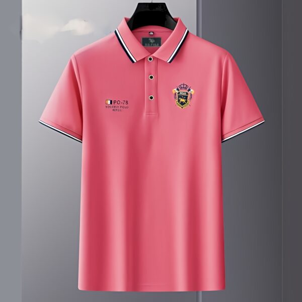 Code: 754 Premium Cotton Polo Shirt For Men - Image 2