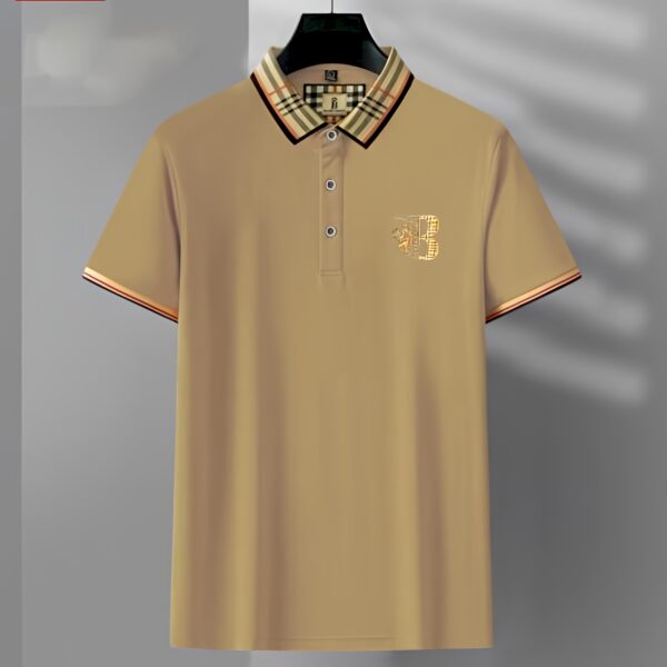 Code: 758 Premium Cotton Polo Shirt For Men - Image 2