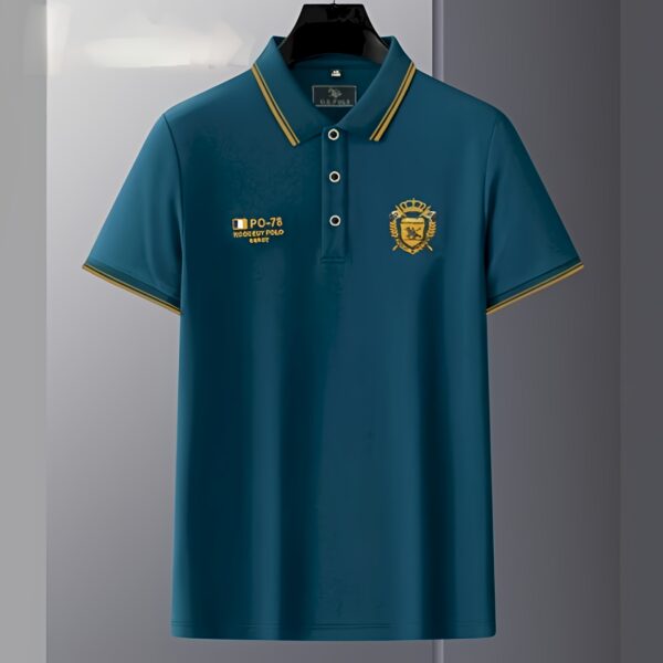 Code: 955 Premium Cotton Polo Shirt For Men - Image 2