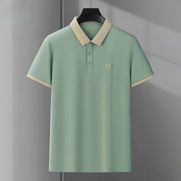 Code: 1831 Premium Cotton Polo Shirt For Men - Image 2